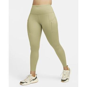 Nike Go Women's Firm-Support High-Waisted‎ 7/8 Leggings with Pockets Large NWT